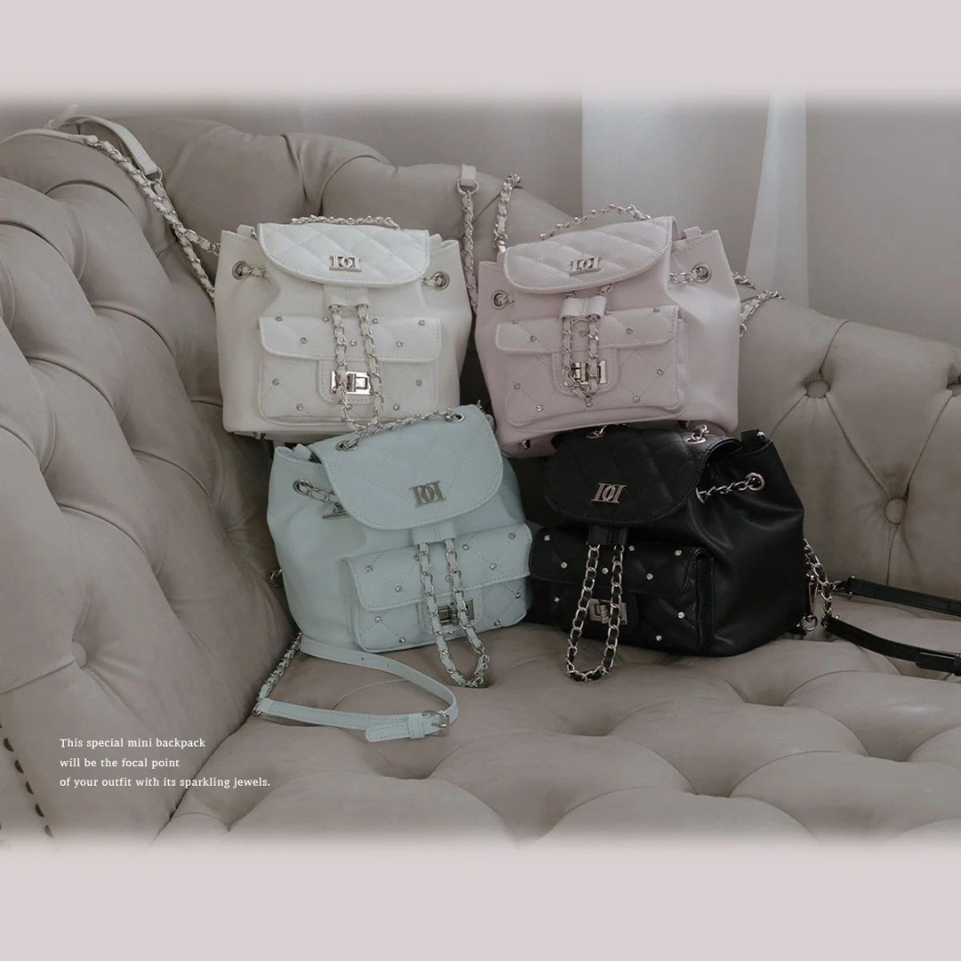 Darich - ダーリッチ darich キルティングビジューミニリュック SAX