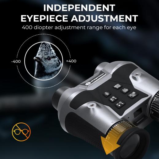 Night Vision Goggles Helmet, 3D 6X 700M/2296Ft - KENTFAITH