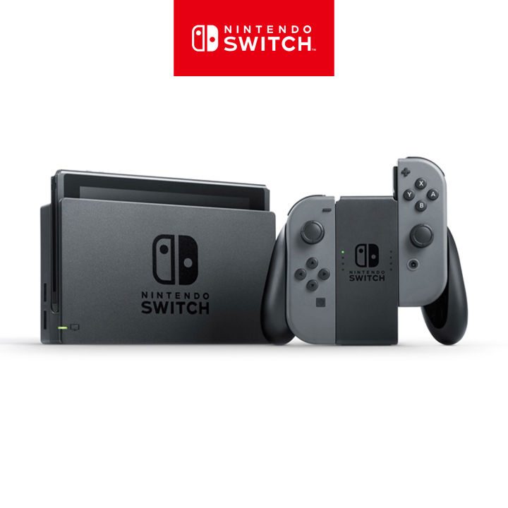 Nintendo Official Store] Nintendo Switch with Gray Joy‑Con