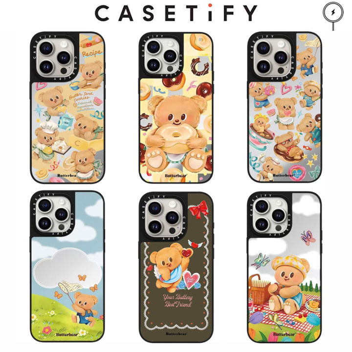Original CASETiFY Butterbear series Mirror Case with Magsafe for