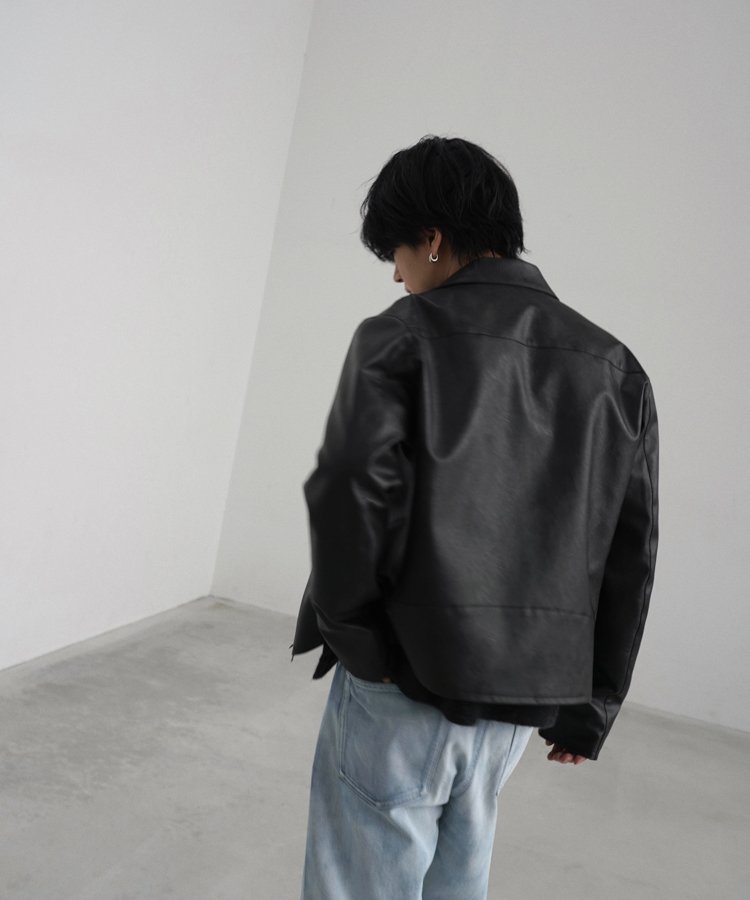 VINTAGE WASHED LEATHER ZIP / 商品詳細ページ / LIDNM / Llife ONLINE
