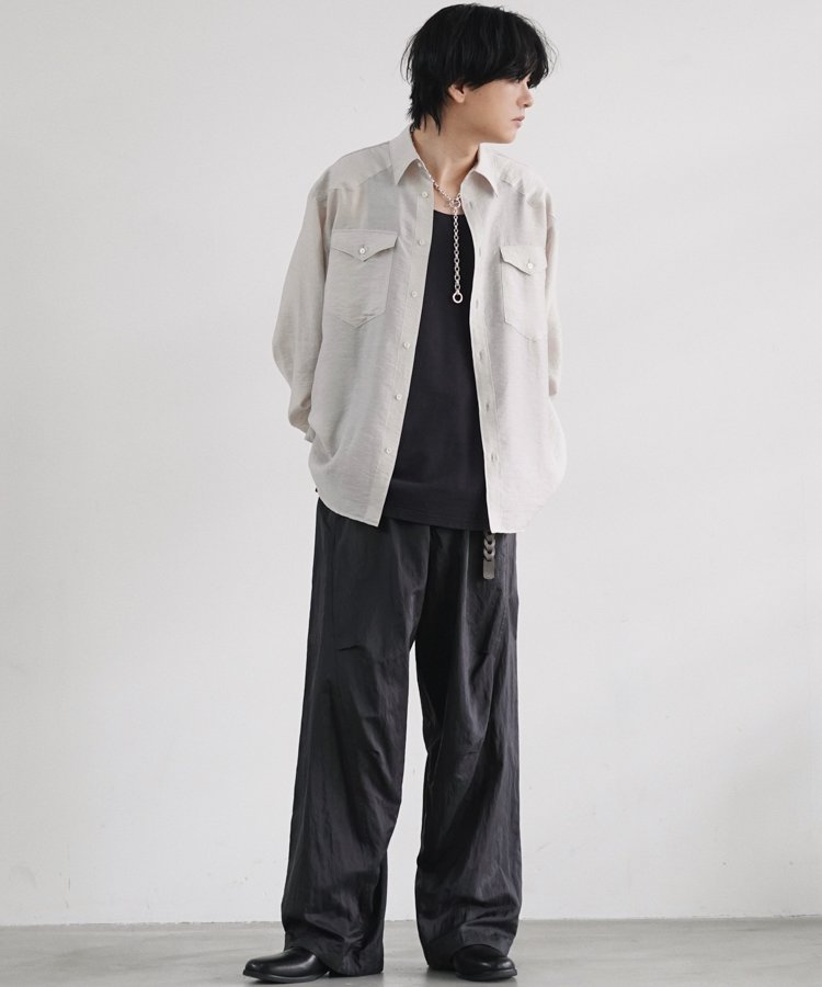 SILK RAYON WESTERN SHIRT / 商品詳細ページ / LIDNM / Llife ONLINE