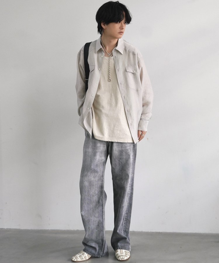 SILK RAYON WESTERN SHIRT / 商品詳細ページ / LIDNM / Llife ONLINE