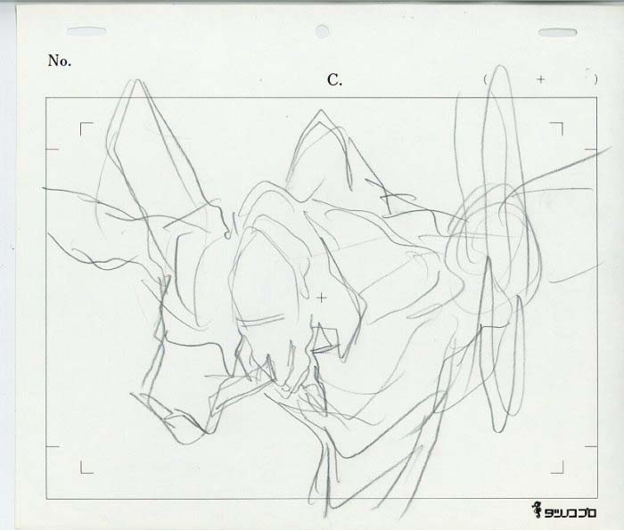 新世紀エヴァンゲリオン ラフ原画 初号機