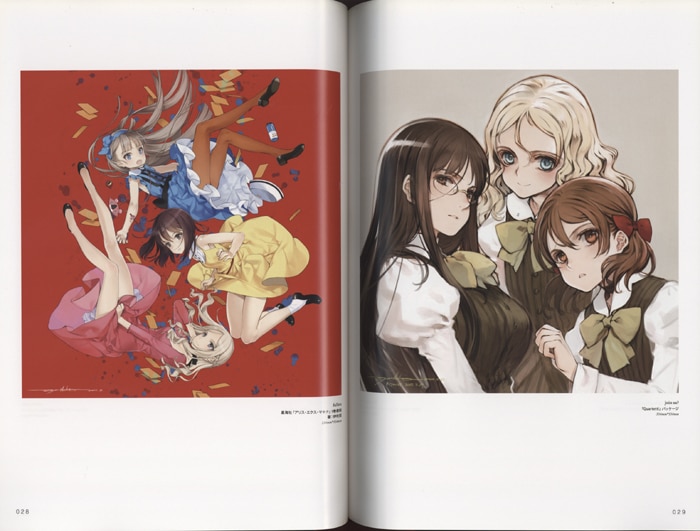 PG-9037]四艶少女画展 直筆サイン本 大槍葦人