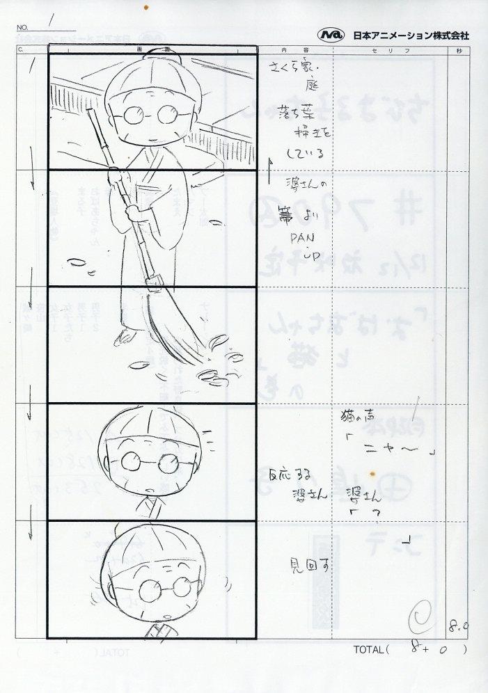 ちびまる子ちゃん 絵コンテ[制作素材]