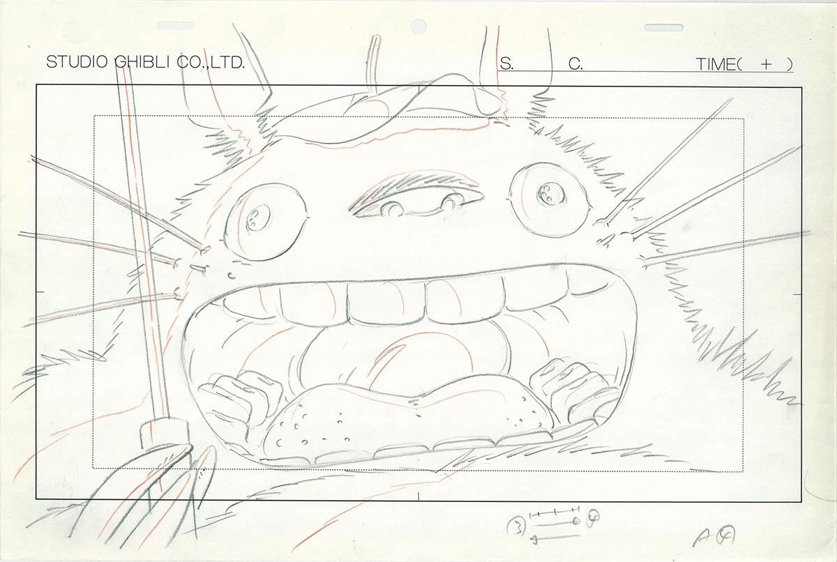 4518] となりのトトロ ラフ原画 / 直筆:宮崎駿