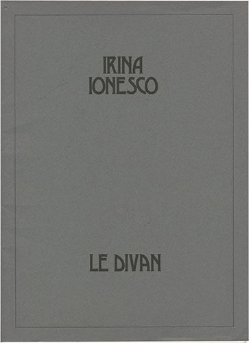 Le Divan/イリナ・イオネスコ「Portfolio Irina Ionesco