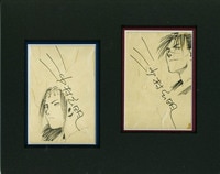 3107] 押切蓮介 直筆カラーイラスト「ハイスコアガール」