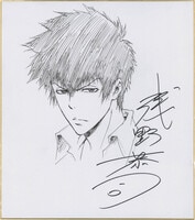 3064] 植田まさし 直筆色紙「コボちゃん」