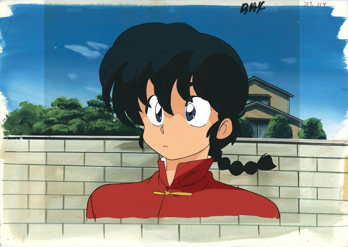 江戸屋の超レア セル画と背景画 Original らんま 2分の1 らんま1/2セル