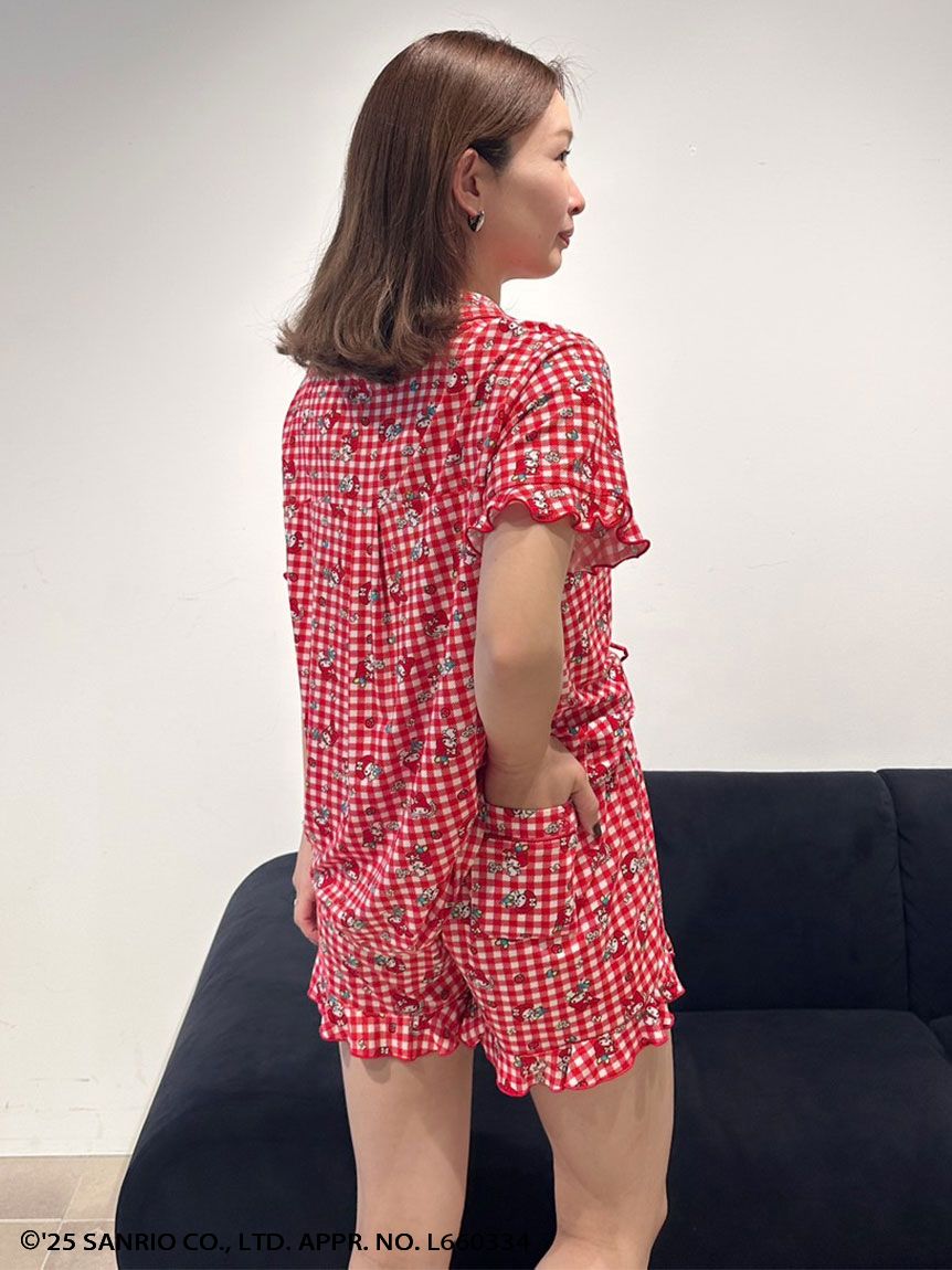 MY MELODY】【接触冷感】総柄開襟シャツ(シャツ＆ブラウス