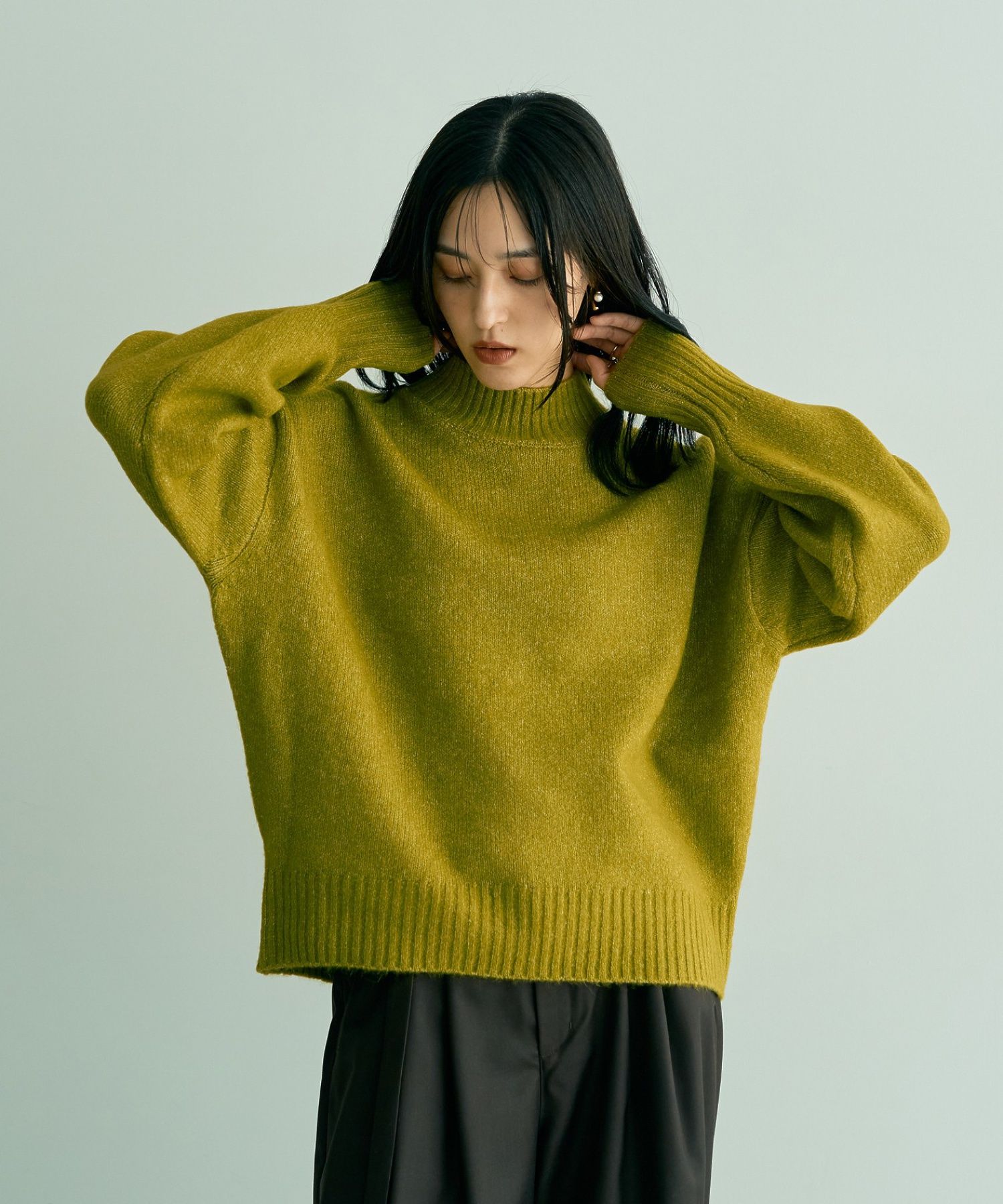 ボトルネックソフトニット/YECCA VECCA（イェッカ ヴェッカ）のニット