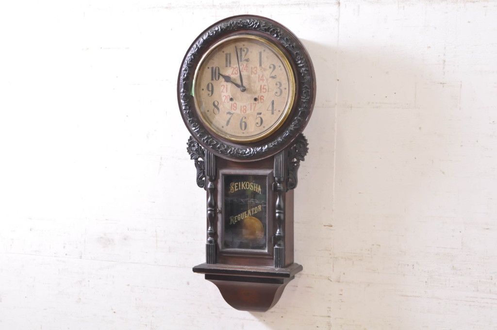 ぬ*.様 アンティーク 精工舎 大理石 4面ガラス 時報打ち 置時計