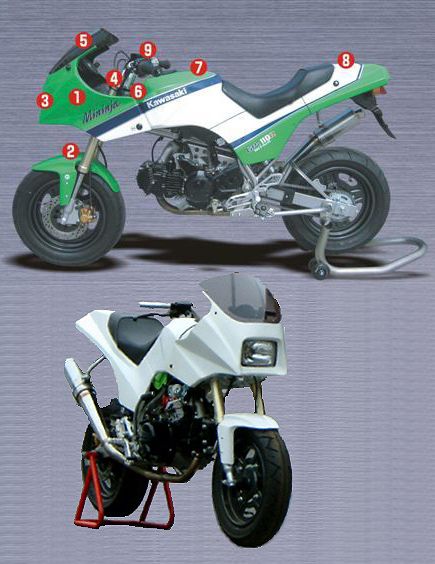 Webike | DOREMI COLLECTION ドレミコレクション ミニンジャ外装フル