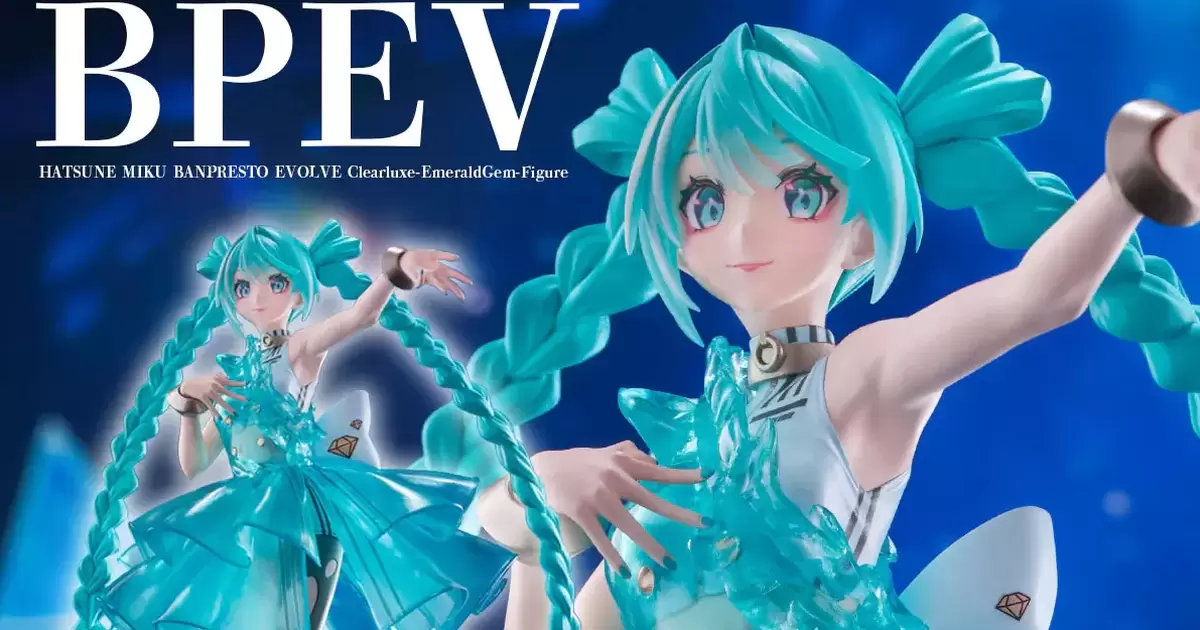 初音ミク BANPRESTO EVOLVE Clearluxe-EmeraldGem-』プライズ 水晶の