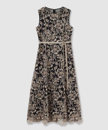 ストライプフラワー刺繍シャツ ワンピース|ANAYI OFFICIAL ONLINE