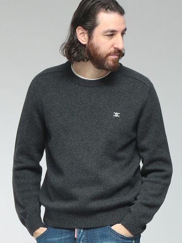 BURBERRY (バーバリー) チェック ウールブレンド クルーネック