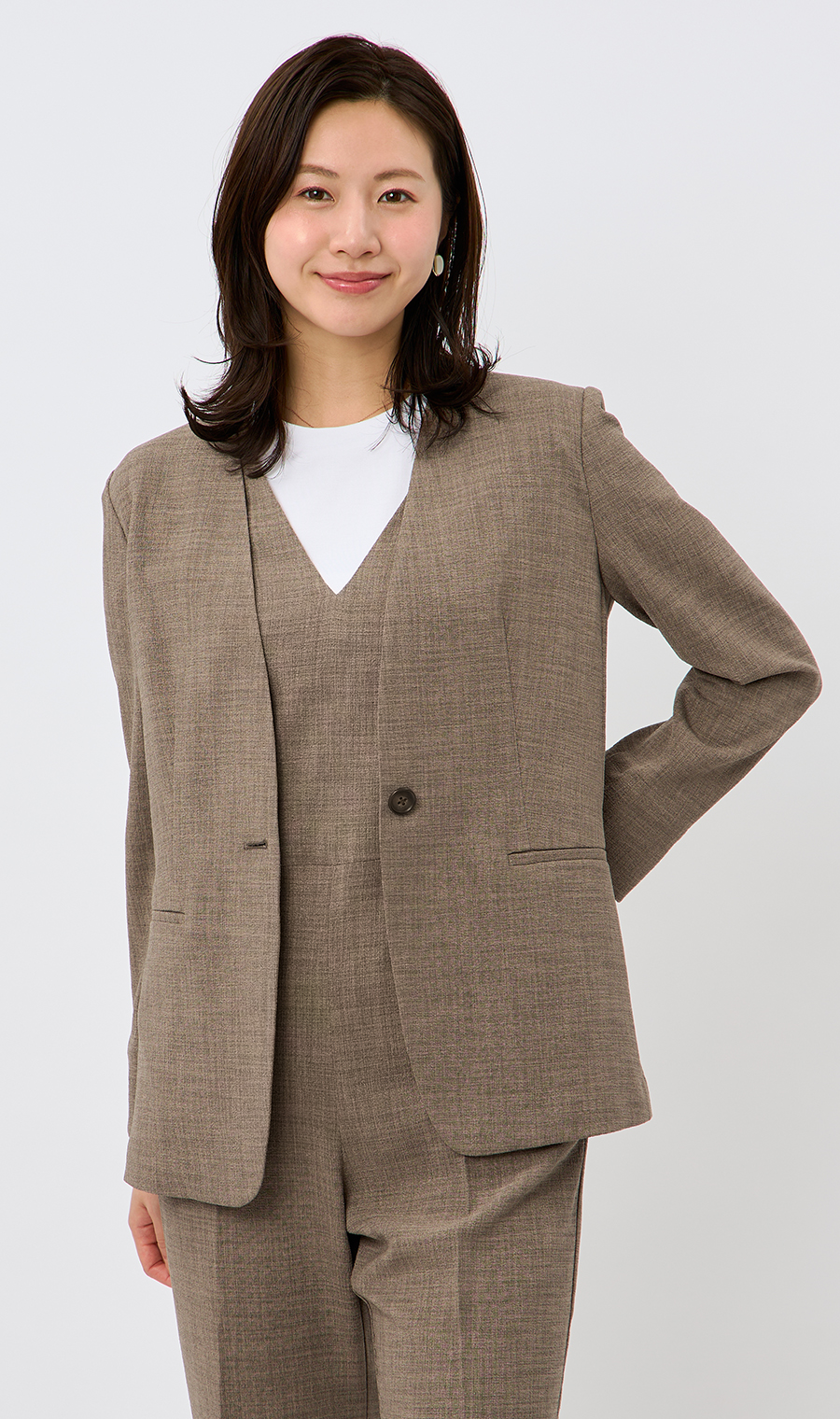 Vカラージャケット+コンビネゾンセット【セット販売】 (ASET5541-D