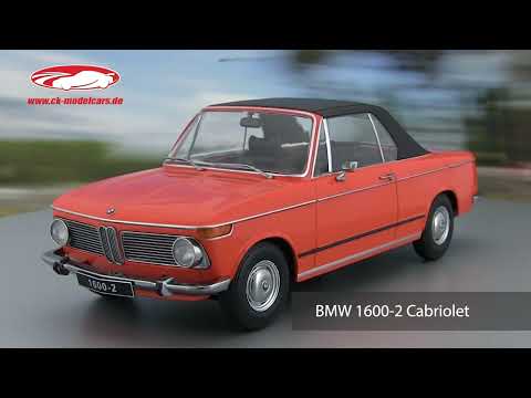 KK-Scale 1:18 BMW 1600-2 Cabriolet year 1968 orange KKDC181101