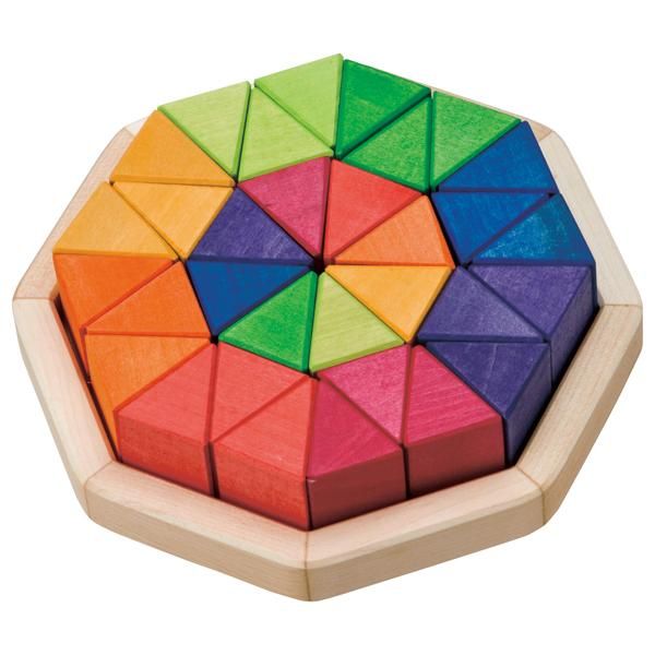 Grimm's Spiel & Holz Design グリムス社］にじのオクタゴン 小 32P