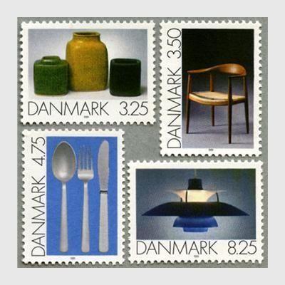 デンマーク 1991年デンマークのデザイン4種 - 趣味の切手専門店