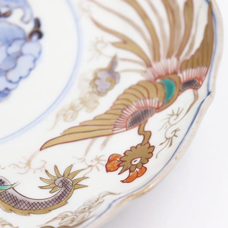 手描き伊万里色絵パスタ皿大正時代アンティーク