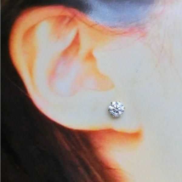 エクセレントダイヤモンドピアスD0.50ctD0.50ctGSI2EXK18YGGIA鑑定書付