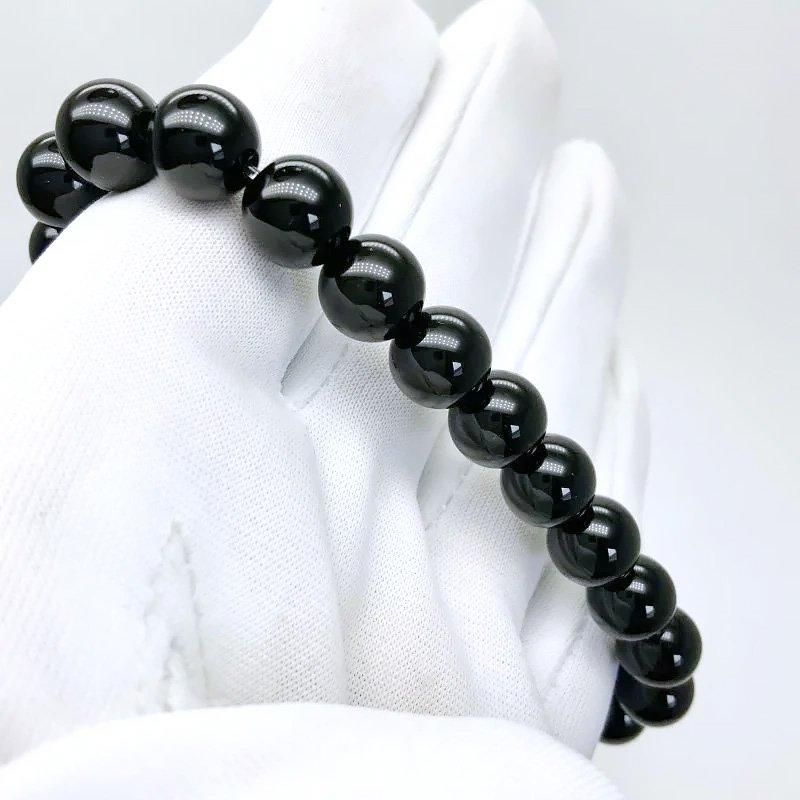 隠岐の島産黒曜石 ブレスレット 8mm玉 】 | めのうの店川島【公式通販