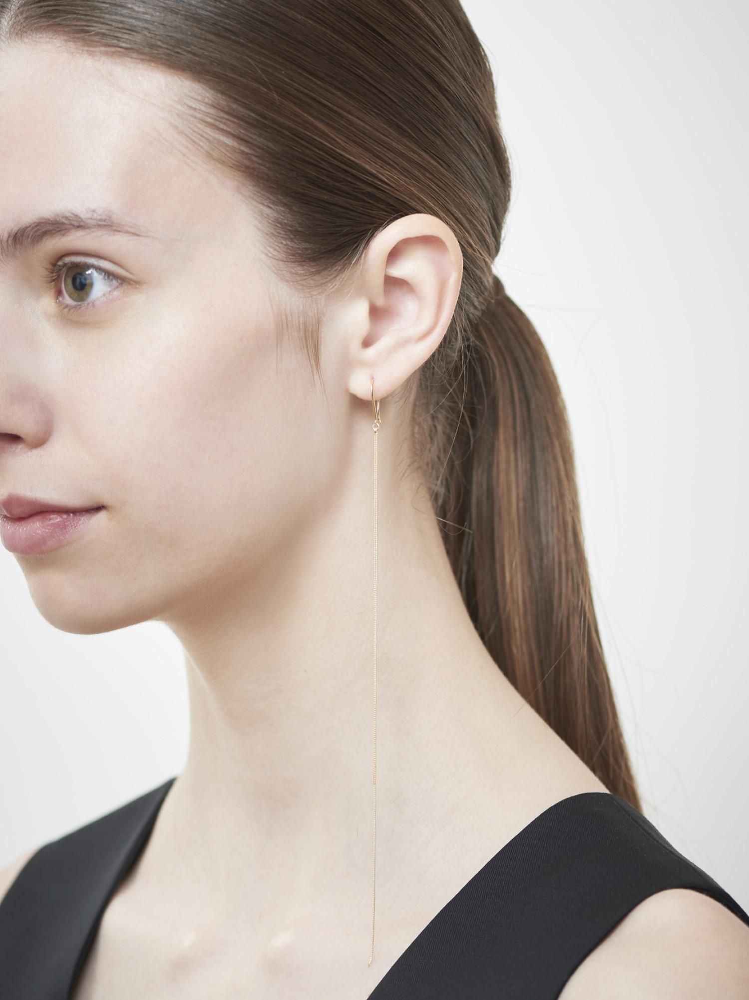 SOPHISTICATED VINTAGE / Gold line earrings / Long - GIGI Jewelry