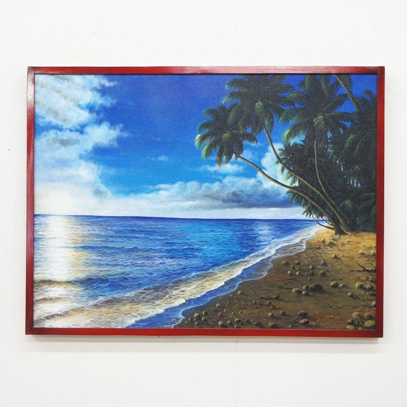 バリ絵画・バリの海/83*63cm/PA-159-33 - アジアン家具とリゾート
