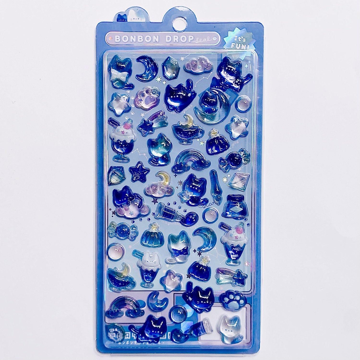 Q-lia(クーリア) BONBON DROP SEAL(ボンボンドロップシール) よるねこ