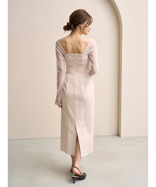 オフショルリボンドレス【カンヘウォン着用】(508633729)｜阪急百貨店