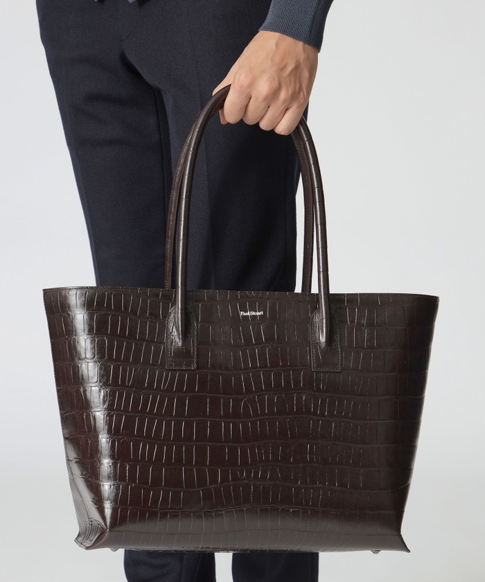 クロコ型押し トートバッグ(506847845)｜HANKYU MEN'S / 阪急メンズ