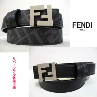 フェンディ FENDI ベルト メンズ グッズ 小物 リバーシブル可 FF