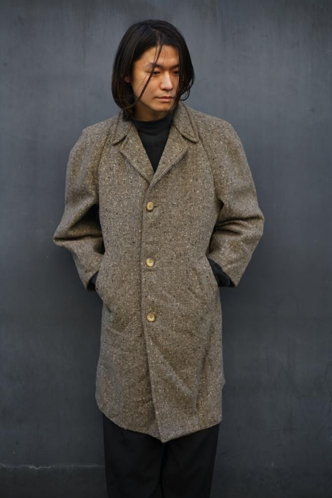 ヴィンテージ ネップ ツイード テーラード ウールコート【1950's