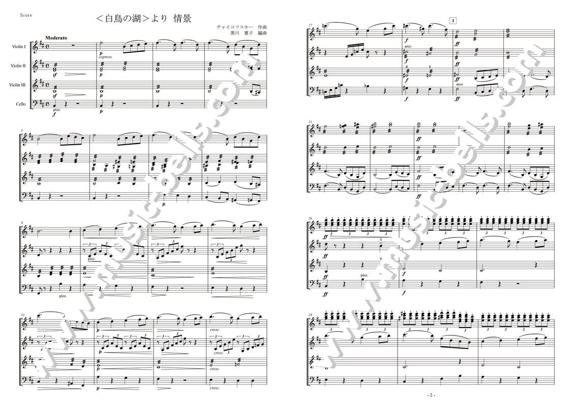 チャイコフスキー バレエ《白鳥の湖》より「情景・終曲」 ヴァイオリン