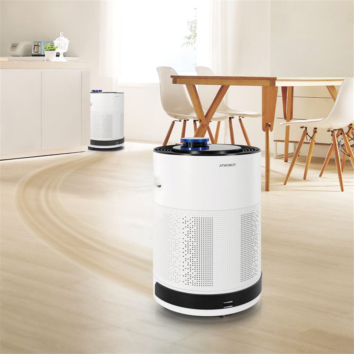 エコバックス、部屋や廊下を移動しながら空気をキレイにするロボット