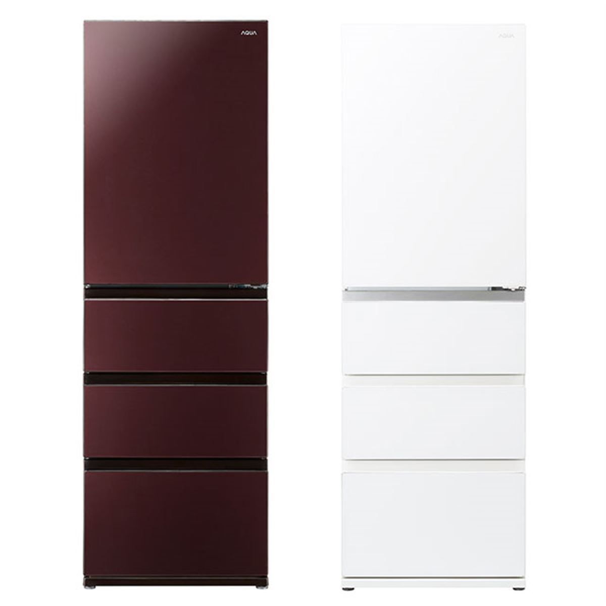 AQUA、「上から見渡す旬鮮野菜室」を採用した458L冷蔵庫「AQR-VZ46K