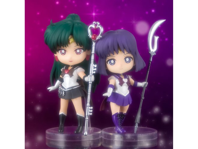 バンダイ、「スーパーセーラープルート/サターン」を手のひらサイズで