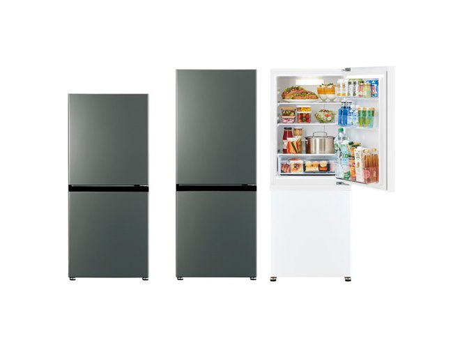 AQUA、冷凍室に「3段バスケット」を採用した169L/200L冷凍冷蔵庫