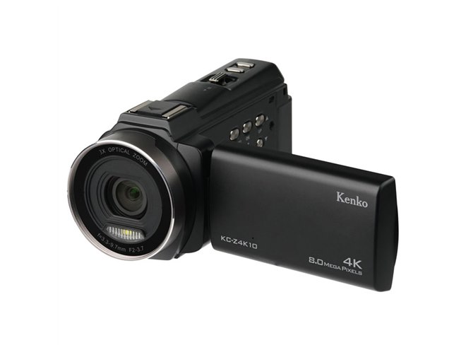 ケンコー、光学3倍ズームを採用した4K対応ビデオカメラ「KC-Z4K10