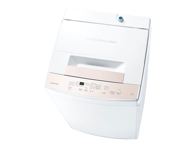 東芝、「Wシャワー洗浄」を搭載した全自動洗濯機の7kg/6k/5kg/4.5kg