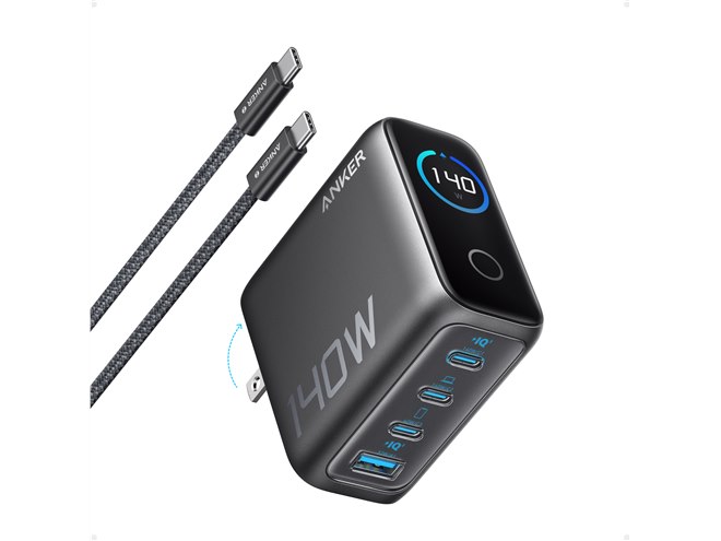 Anker、巻取り式USB-Cケーブル一体型モバイルバッテリー＆USB急速充電