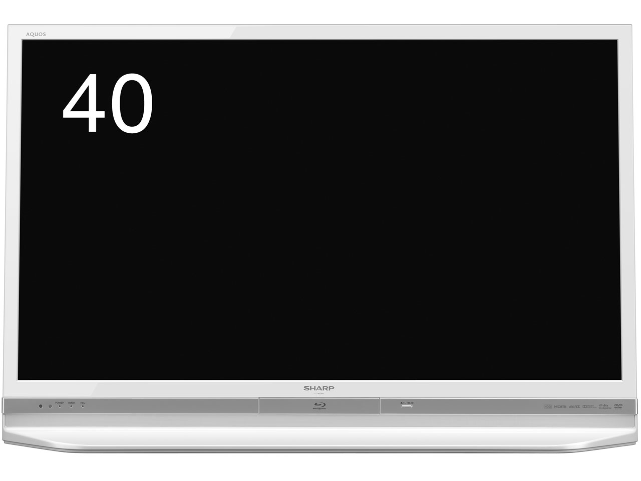40型 AQUOS 2014年製 液晶テレビ LC-40DR9 ホワイト シャープ AQUOS LC
