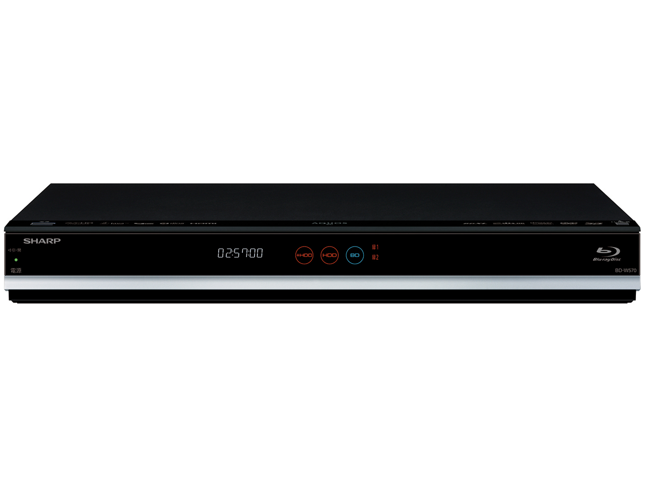 シャープ AQUOSブルーレイ BD-W570 [ブラック系] 価格比較 - 価格.com