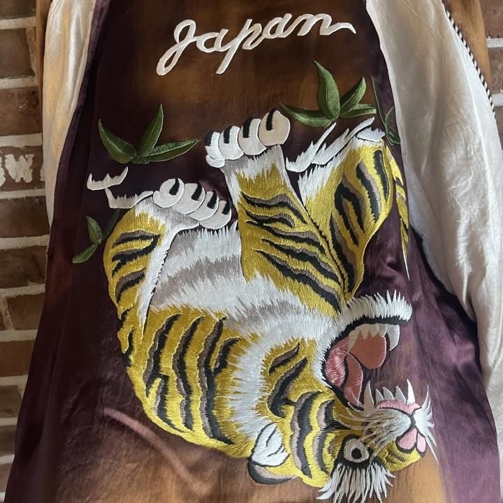 レア【WACKO MARIA/ワコマリア】虎タイガー刺繍 レーヨン スカジャン