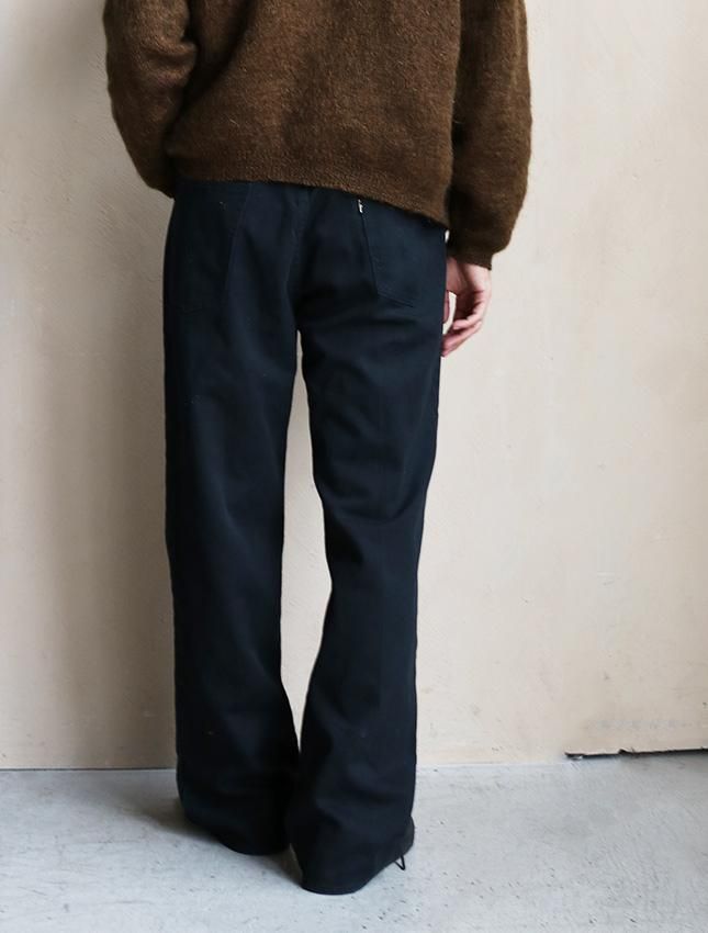 70s LEVIS STA-PREST BLACK TWILL PANTS BIG E W35 - MATIN, VINTAGE
