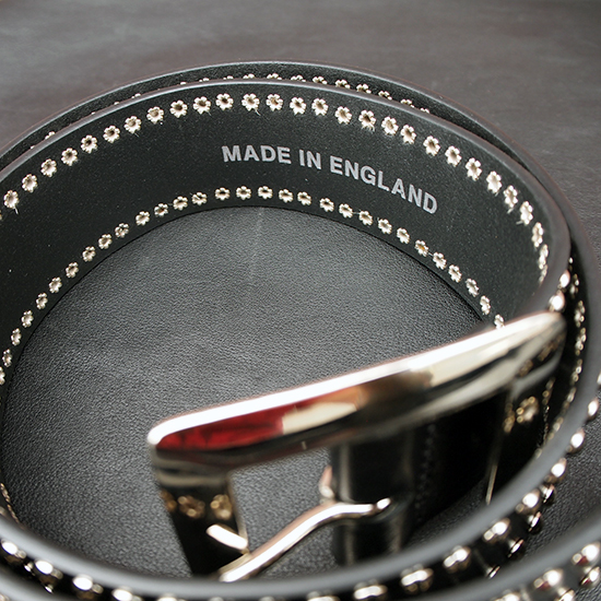 ベジタブルタンニン レザー スタッズ ベルト「プライド アンド