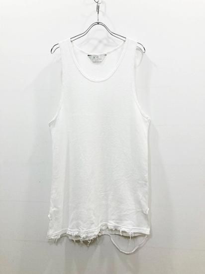 ANCELLM（アンセルム） 2023SS 23SS DAMAGE WAFFLE TANKTOP ダメージ